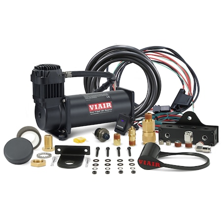 Viair Single Stealth Black 444 Viair Mounted System, 200PSI 444SB01